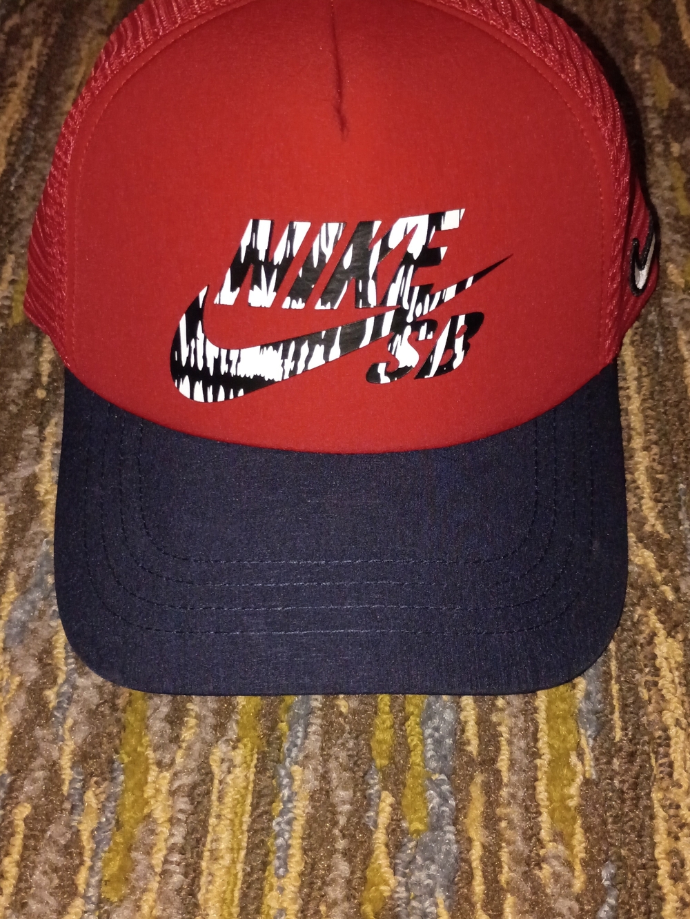 Nike SB Red and Navy Trucker Hat